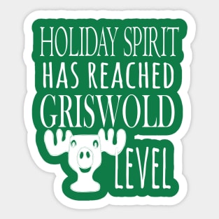 Funny Griswold family inspired Christmas design, funny Christmas vacation quote Sticker